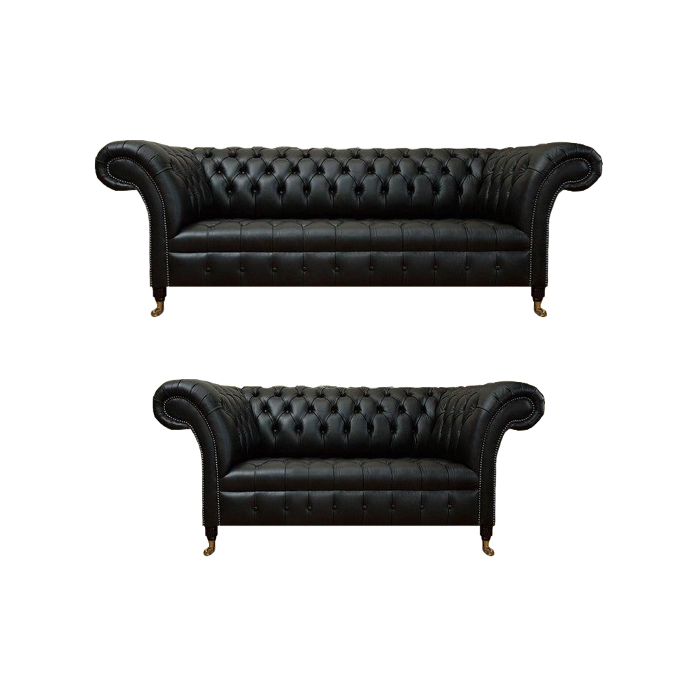 Sofa set couch upholstery Chesterfield design complete sofas leather sofa