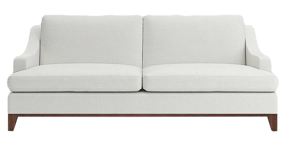 Modern White Sofa Two Seater Couch Living Room Sofas Furnishings New