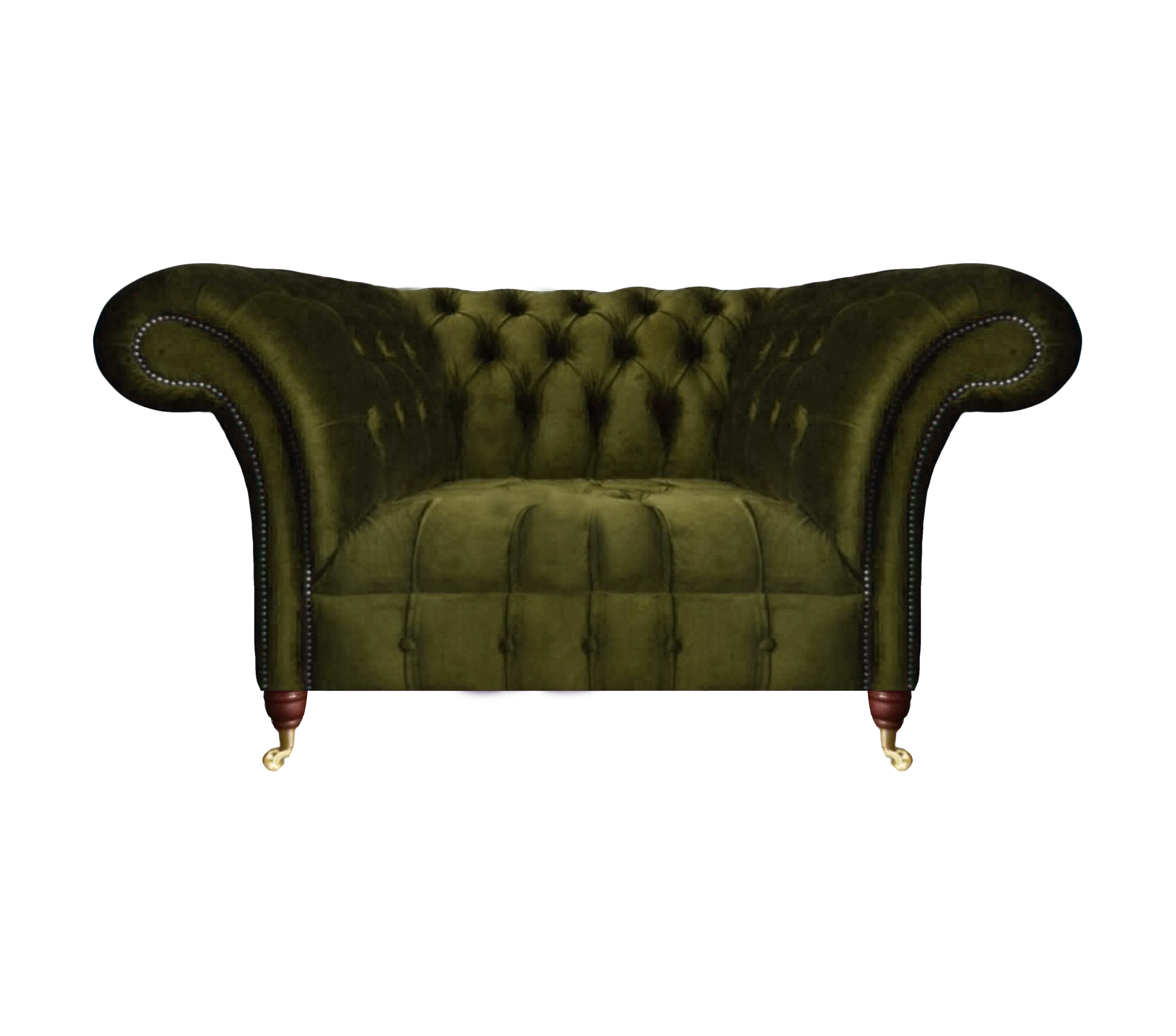 Modern luxury armchair green chesterfield furnishings living room upholstered armchair