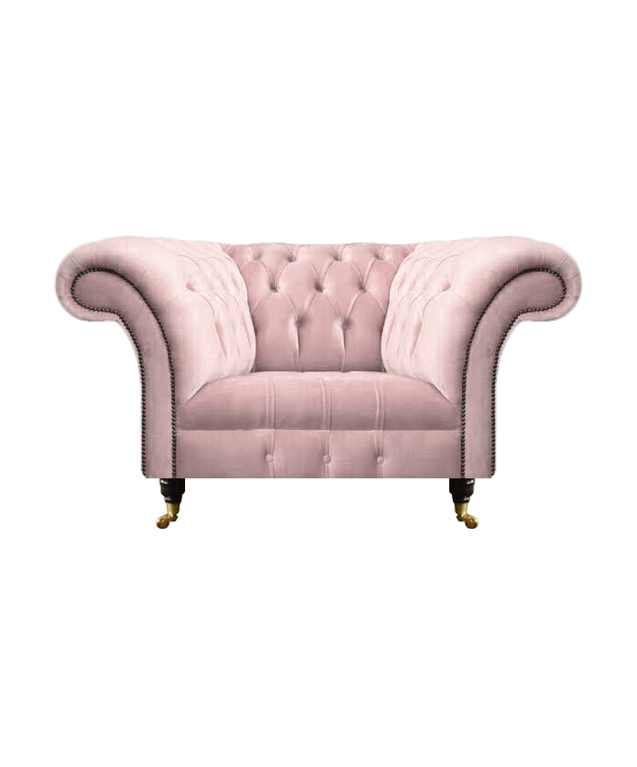 Pink luxury armchair modern armchair Chesterfield fabric textile living room