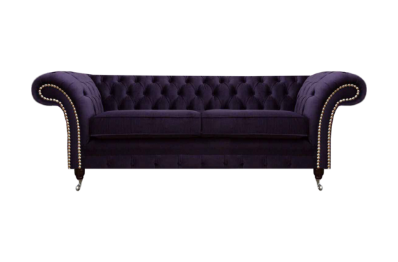 Chesterfield Lila Zweisitzer Sofa Couch Wohnzimmer Neu Textilsofas Neu