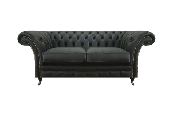 Zweisitzer Sofa Chesterfield Wohnzimmer Modern Textil Einrichtung Polstermöbel