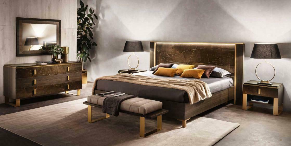 Luxury Bedroom Bed Double Style Modern Upholstered Beds Italian Furniture