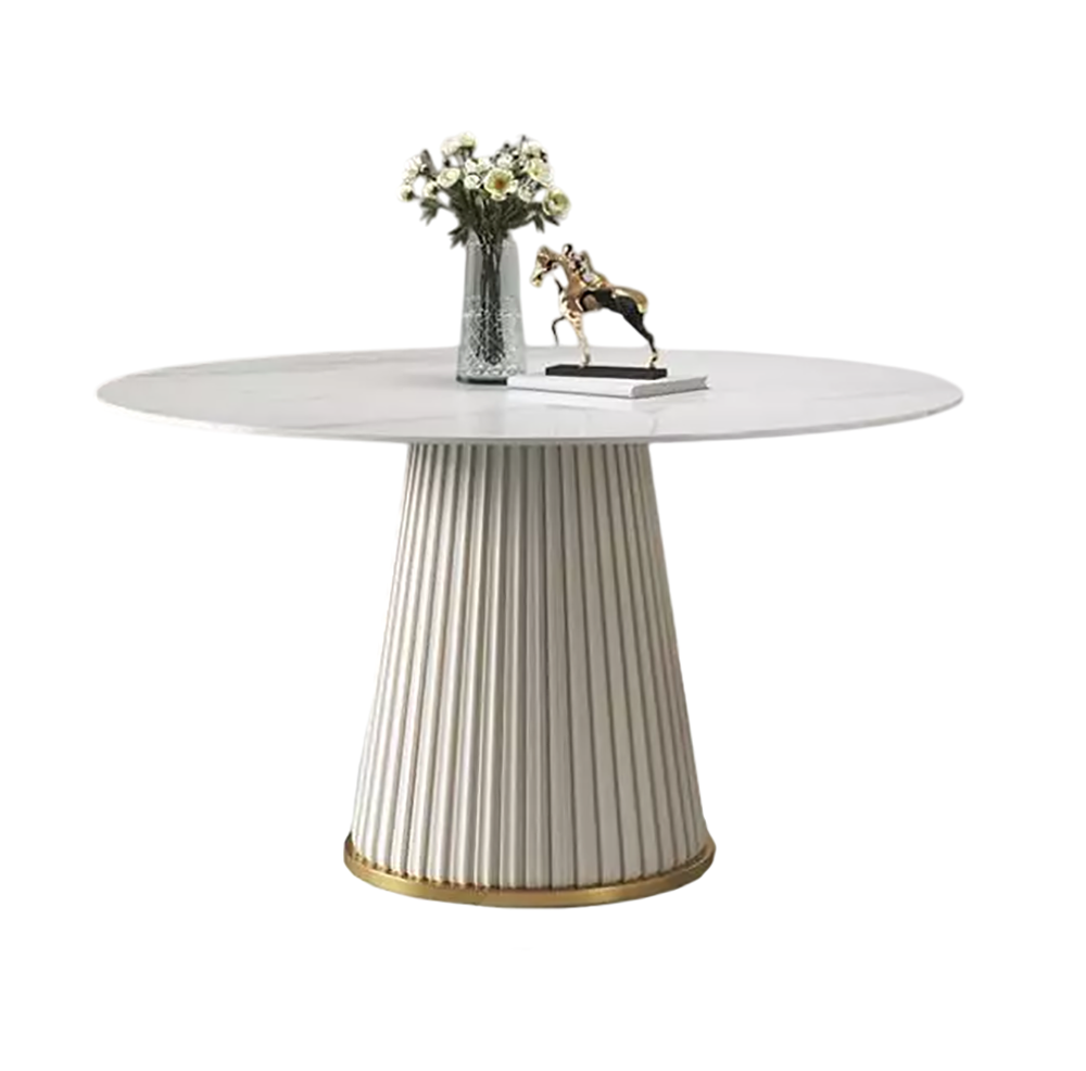 Luxury Tables Round Design Stainless Steel Furniture Dining Room Dining Tables On Stock