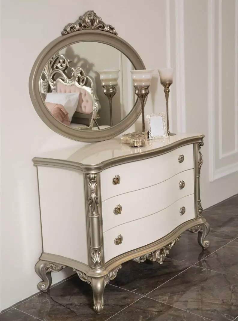 Luxury Chest Of Drawers Sideboard Sideboard With Mirror 2 Piece Set New