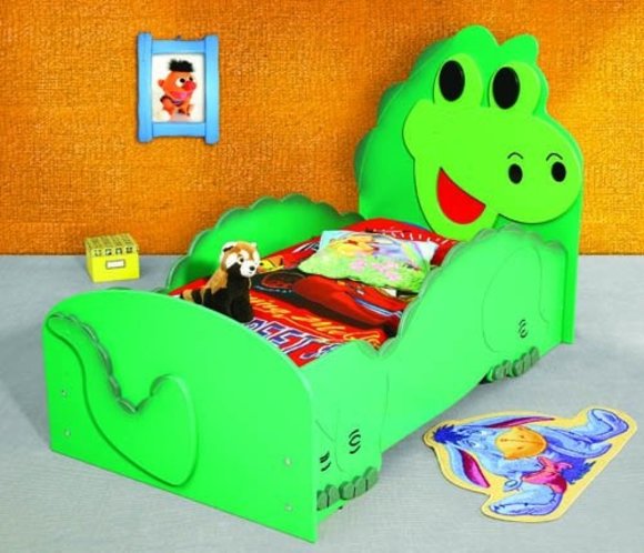 Bed with Mattress Cot Nursery DINO