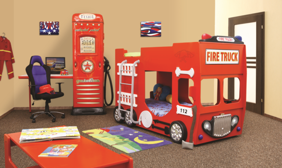 Fire Engine Bunk Bed Loft Bed Double Bunk Bed Bunk Bed Kids Bed