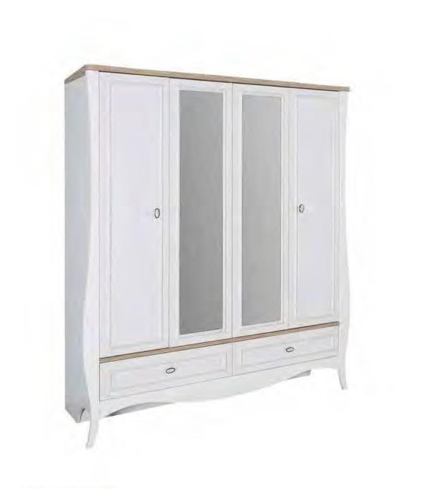 Wardrobe Country House Bedroom Cabinet Furniture Living Wood Luxury