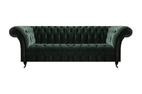 Sofa Dreisitzer Wohnzimmer Couch Polstermöbel Textil Einrichtung Chesterfield