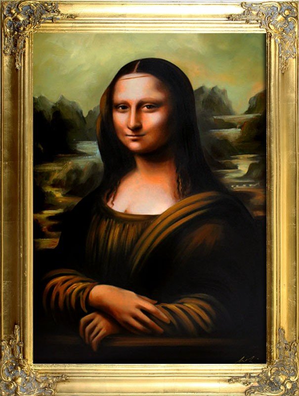 Mona Lisa Da Vinci Classic Painting Oil Painting Picture Real Wood Frame