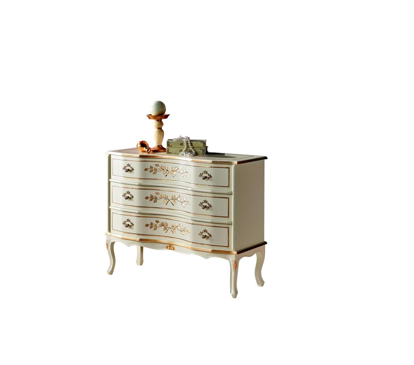 Luxury design cabinet real wood furniture chest of drawers cabinet baroque Italian furnishings