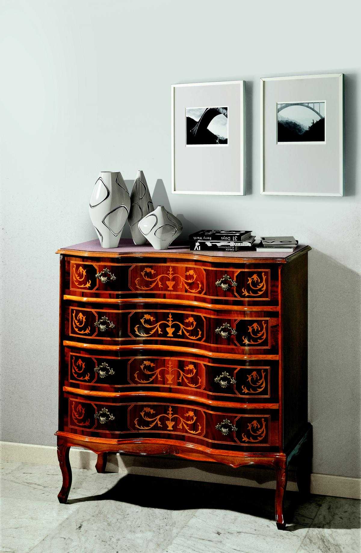 Designer luxury Italian wood furniture chest of drawers sideboards real wood