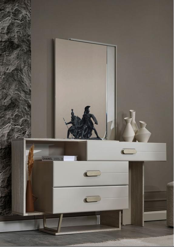 Modern dressing table, designer cosmetic table, furniture 2-piece set