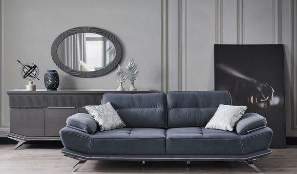 Modern Blue Color 3 Seater Sofa Comfort and style in one ensemble