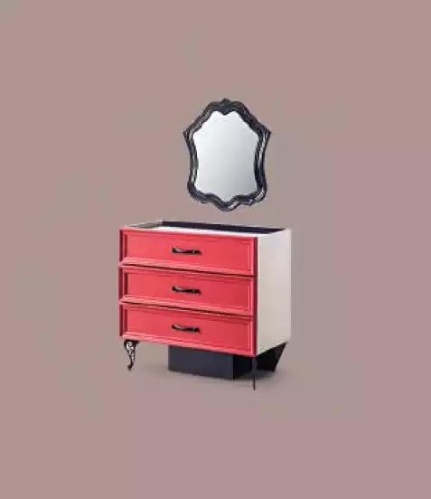 Classic Sideboard Chest of Drawers Bedroom Red Wood