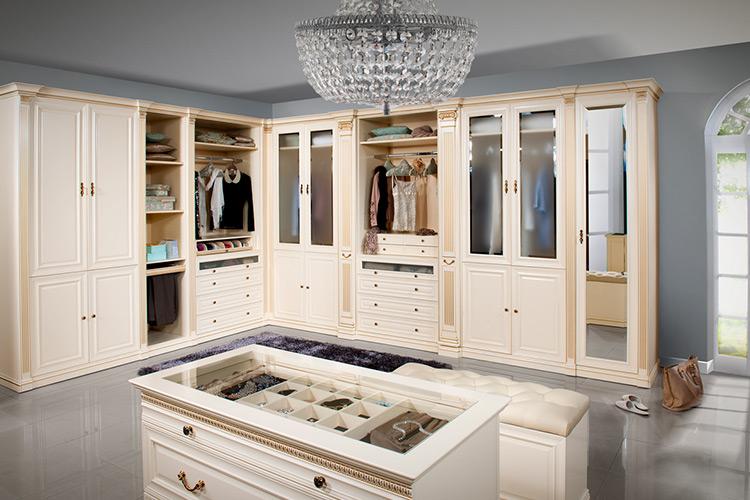 Large wall unit closet walk-in closet - Verona System 15