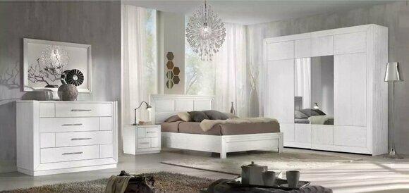 Luxury Complete Bedroom Set Bed 2x Nightstands Wardrobe