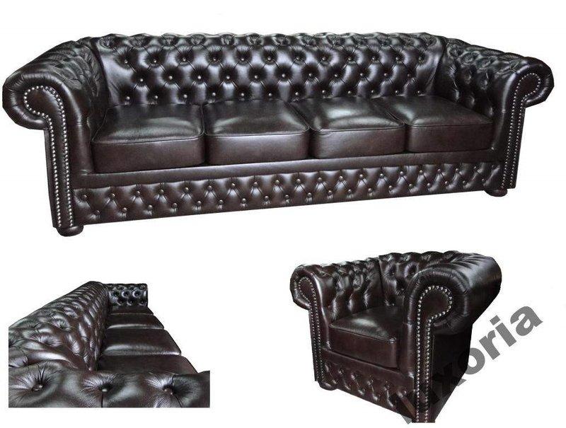 LUXORIA LORD Chesterfield Giant Big Sofa Couch Lord textile fabric leather with crystals NEW