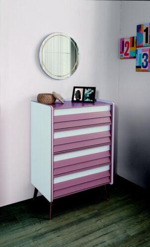 Chest of drawers with mirror wood chests of drawers furniture closet children\'s room pink new