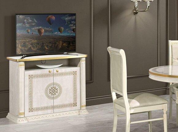 rtv design tv sideboard television chest of drawers luxury cabinet wood gold Beige