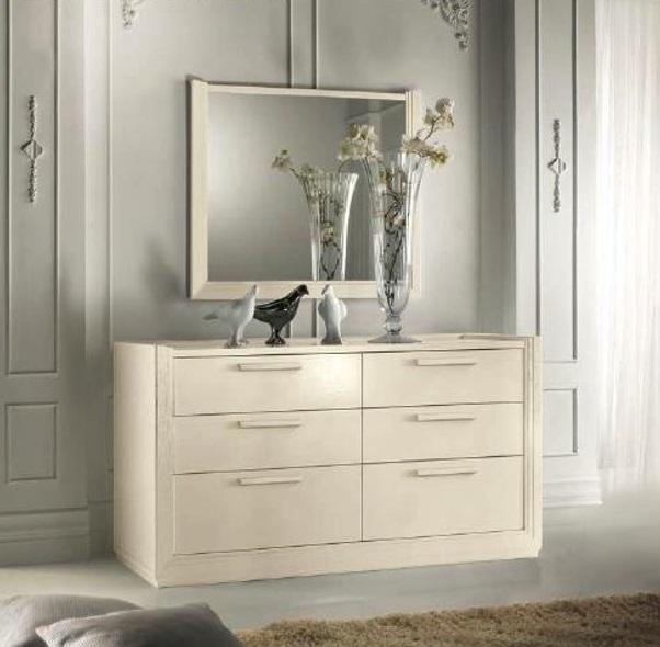 Chest of Drawers Mirror Chests of Drawers Group Wood Design Sideboard Side Cabinet Set 2pcs