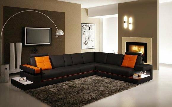 Leather sofa couch living area corner sofa corner set design modern sofa 5041