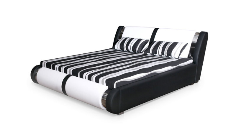 Modern style designer marriage double bed/waterbed made of real wooden frame model - Riva IV / Riva V (KB)