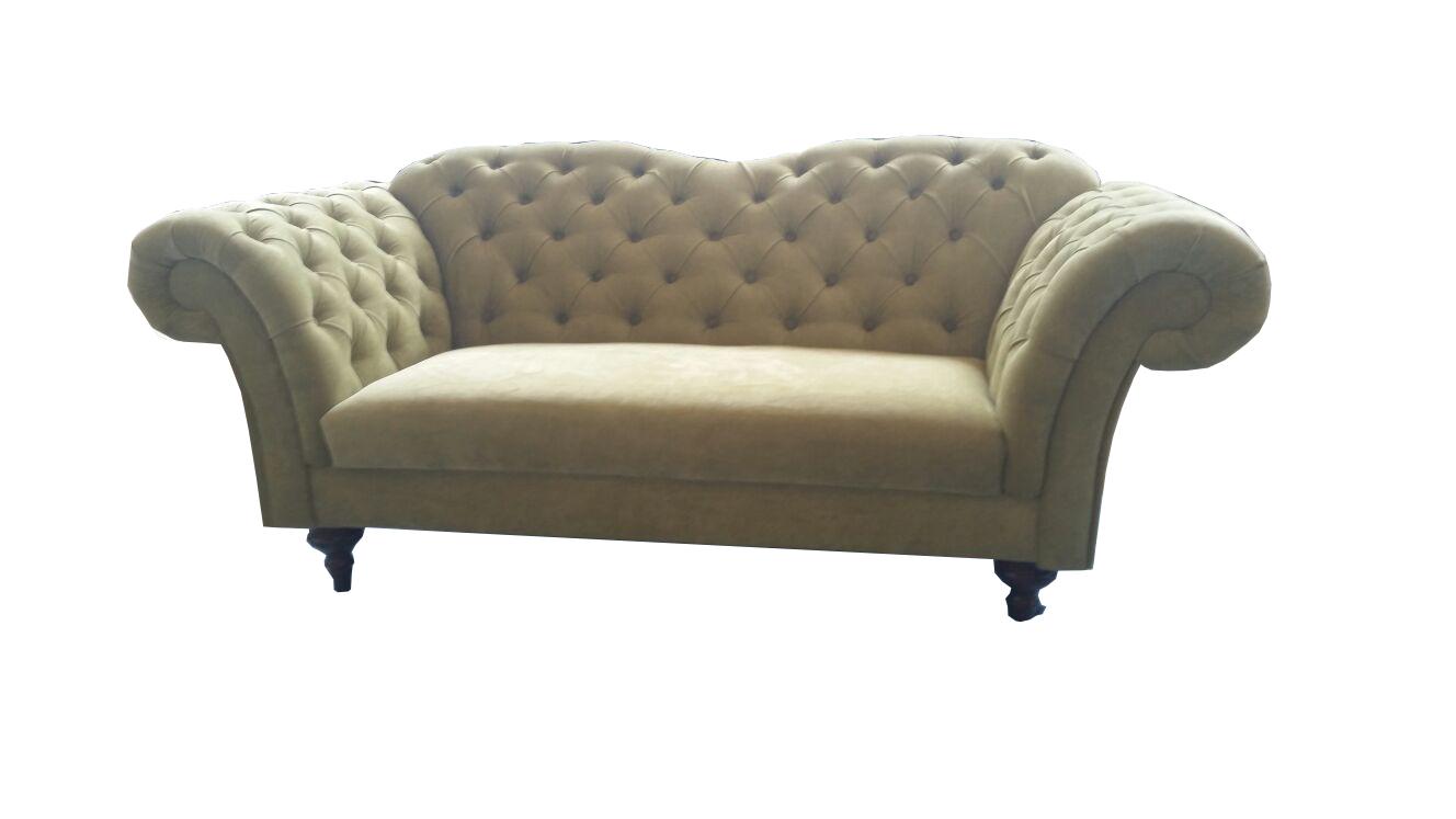 Chesterfield Velvet Fabric Textile Sofa Couch Upholstery 3 Seat Classic Couches New