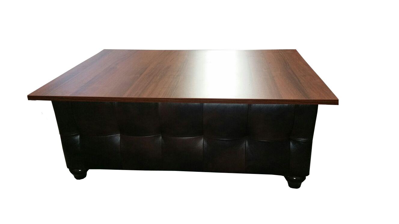 Coffee table table Chesterfield wooden table leather table tables new color selectable