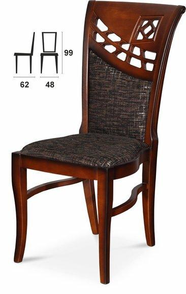 Real wooden chair chair seat fabric chairs MADE IN EU armchair dining room office New