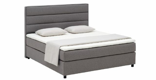 Continental double bed textile/leather upholstered made of real wooden frame in modern style model - M201