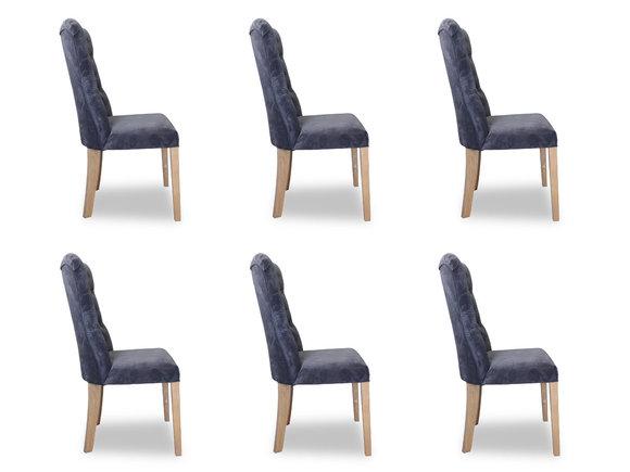 6x chairs chair upholstery design Chesterfield set armchair complete set