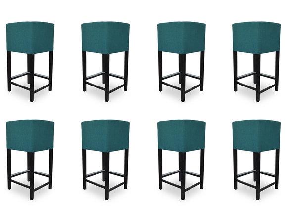 8x set modern style upholstery seat bar stools/chairs/bench