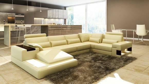 Modern Designer Corner Sofa U Shape Living Area Couch Sofas Upholstery Corner 2278_2