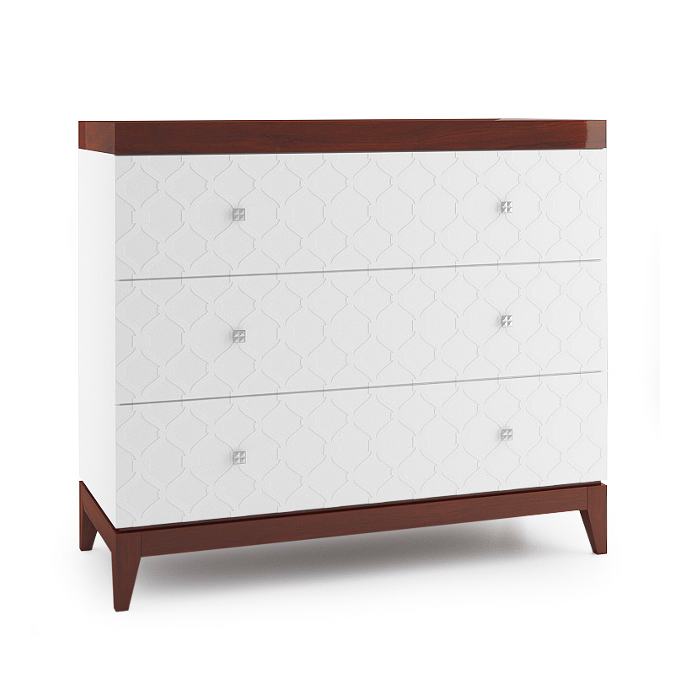 Modern style made of real wooden chest of 3-drawers, model - VI-K2sz