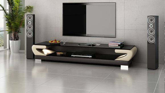 RTV TV Sideboard Leather Glass Table TV Cabinet Table Designer New TS1006