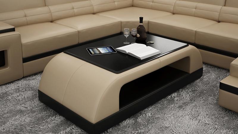 Coffee table glass design coffee table living room leather couch side sofa tables