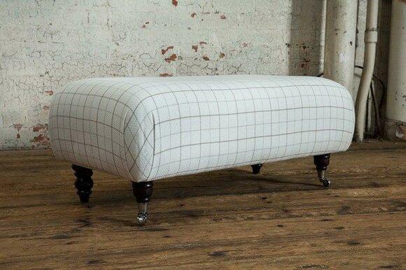 Chesterfield footstool ottoman stool classic side relax armchair bench new