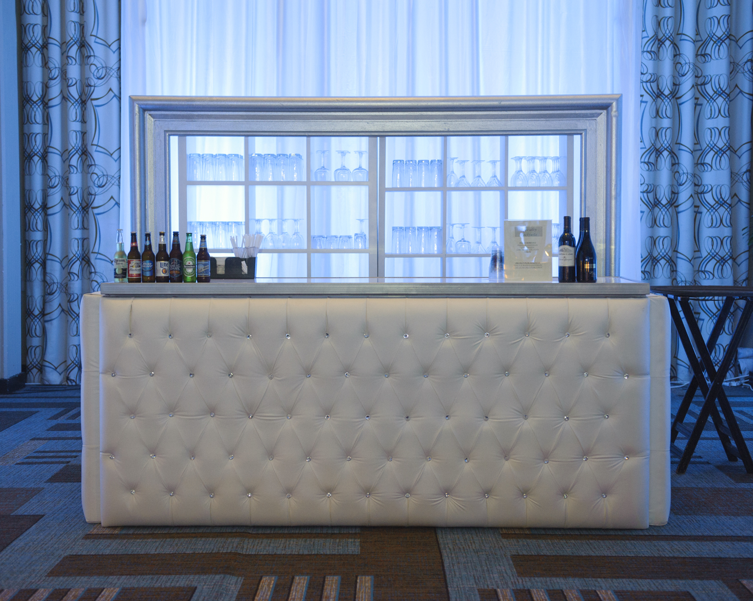 bespoke fabrication panels wall cladding upholstered upholstery bar