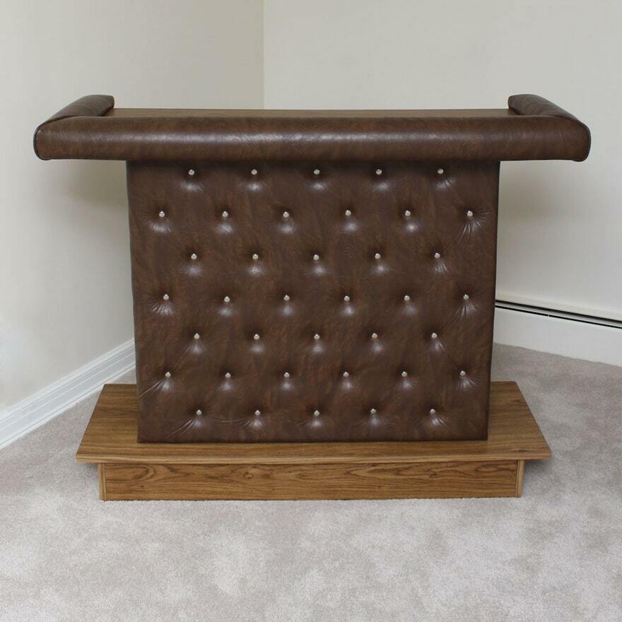 Bespoke fabrication bar panels wall upholstered upholstery cladding