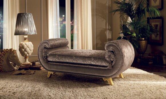 Bedroom chaise longue in art nouveau style italian furniture arredoclassic™