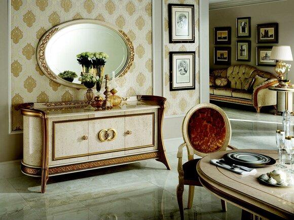 Classic style living room noble sideboard with 3x swing doors italian furniture arredoclassic™