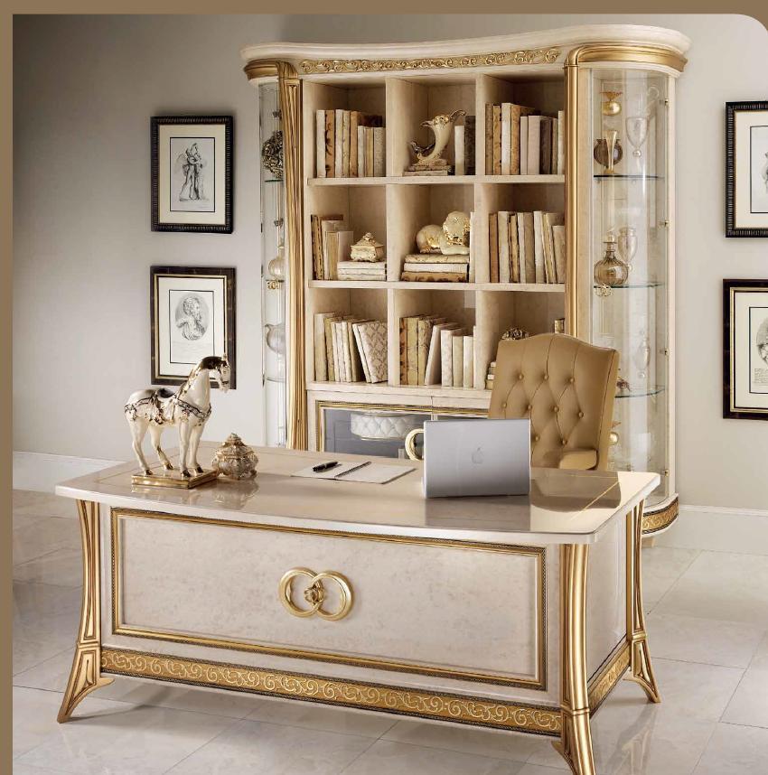 Office desk table in art nouveau style italian furniture arredoclassic™