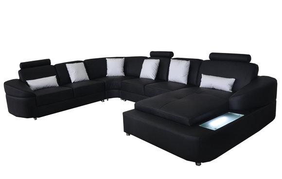 Leather Sofa Couch Corner Set Design Modern Sofas U-Form Couches Living Landscape