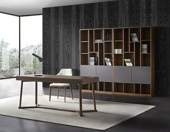 Design office office law firm table shelf files cabinet writing tables armchair 4-piece