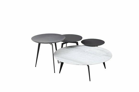 Couch Set 4 Set Side Round Tables Newspaper Designer Marble Table