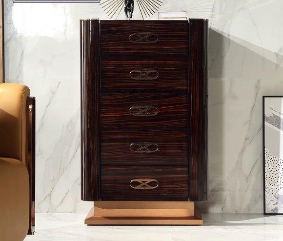 Chest of Drawers High Cupboard Side Low Board Chests of Drawers Designer Precious Wood Luxury Cupboards