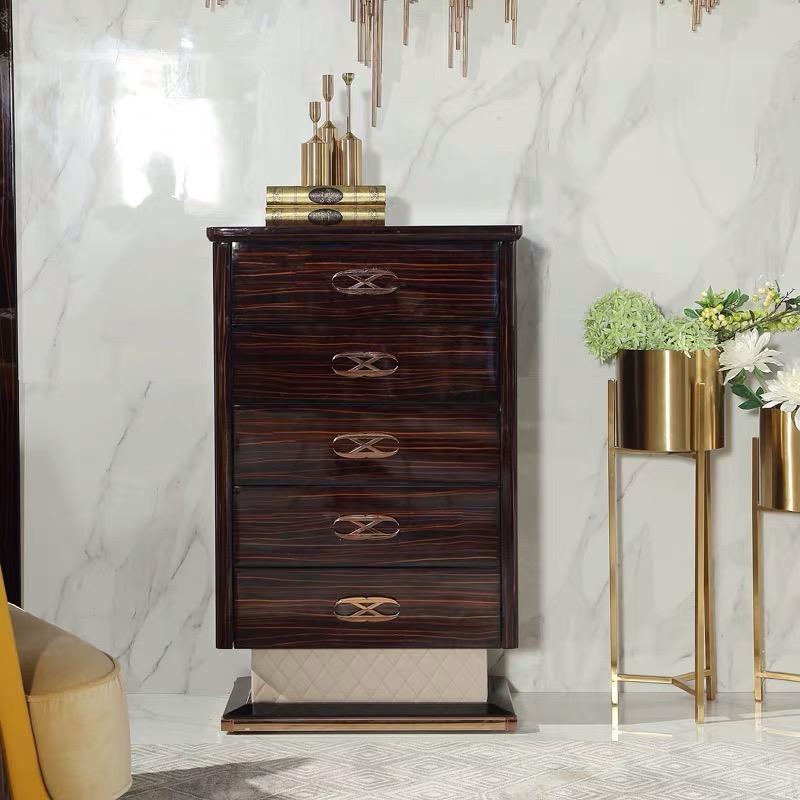 High Cupboard Chests of Drawers Designer Precious Wood Luxury Cabinets Side Low Board