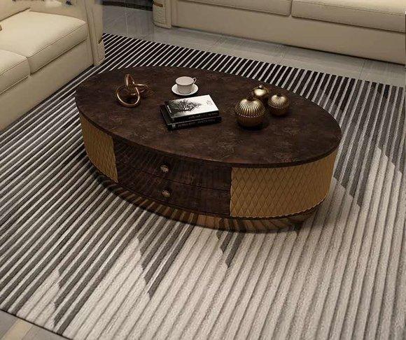 Noble Luxury Pure Design Couch Table Wood Sofa Sideboard Leather Tables High Gloss