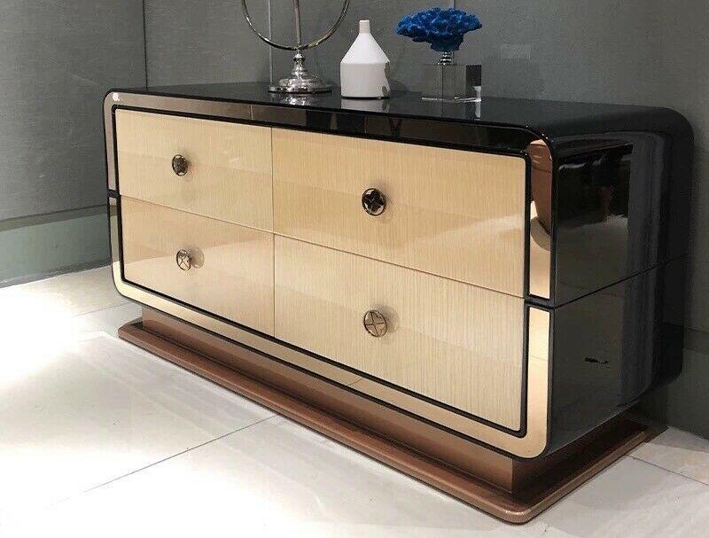 Chest of Drawers Designer Chests of Drawers Wood High Gloss XXL Big Luxury Cabinet Shelf New